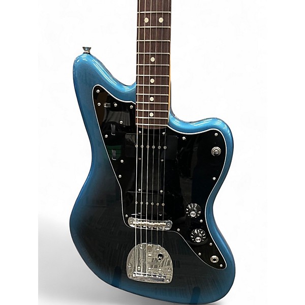 Used 2022 Fender American Pro II Jazzmaster Dark Knight Solid Body Electric Guitar