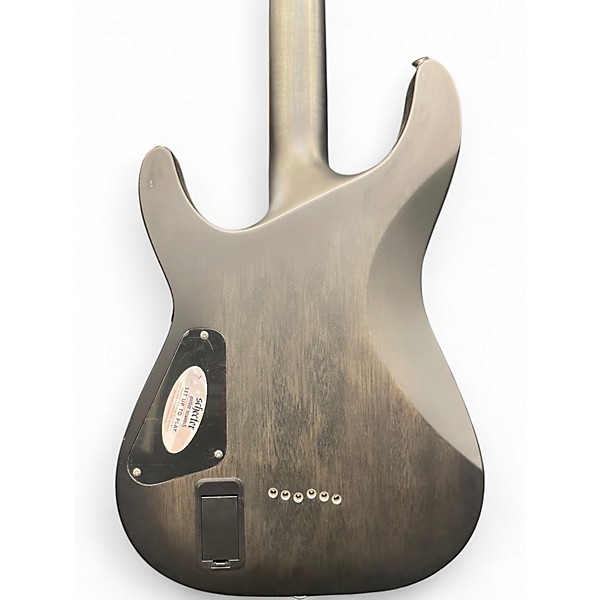 Used Schecter Guitar Research C1 Platinum Translucent Black Solid Body Electric Guitar