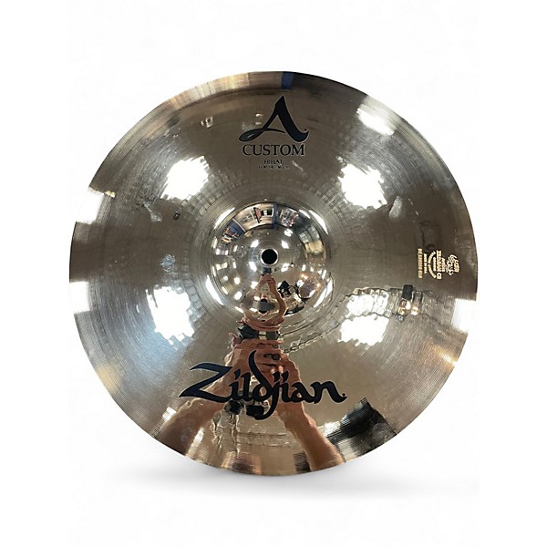 Used Zildjian 14in A Custom Hi Hat Pair Cymbal
