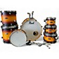 Used Pearl 7 Piece Decade Maple Classic Satin Amburst Drum Kit thumbnail