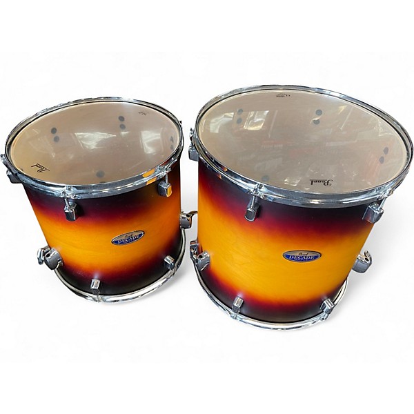 Used Pearl 7 Piece Decade Maple Classic Satin Amburst Drum Kit