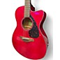Used Yamaha FSX800C Candy Apple Red Acoustic Electric Guitar