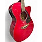 Used Yamaha FSX800C Candy Apple Red Acoustic Electric Guitar