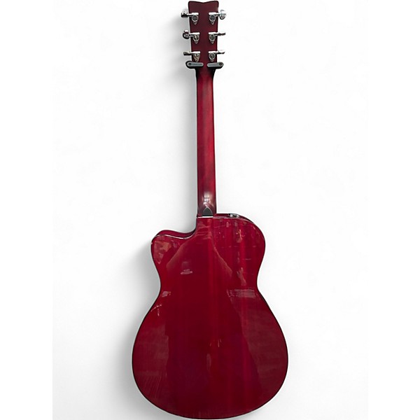 Used Yamaha FSX800C Candy Apple Red Acoustic Electric Guitar