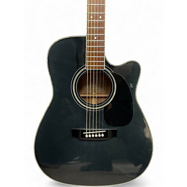 Used Takamine EG334BC Black Acoustic Electric Guitar