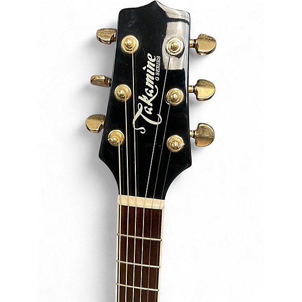 Used Takamine EG334BC Black Acoustic Electric Guitar