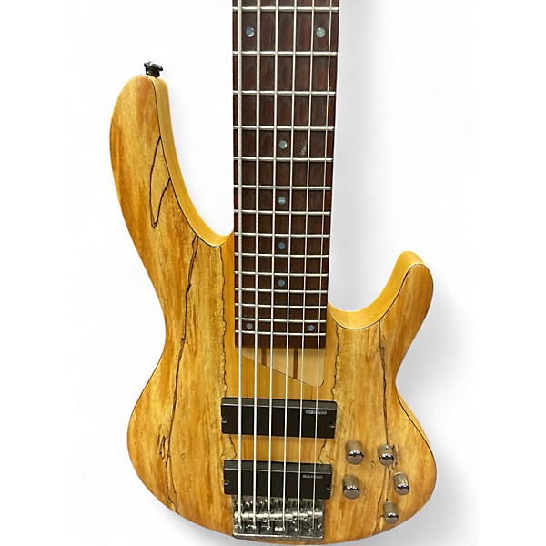 Used ESP LTD B206SM 6 String Spalted Maple Electric Bass Guitar