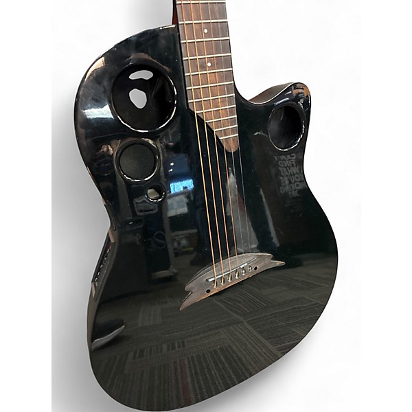 Used Ovation T357 Black Acoustic Guitar