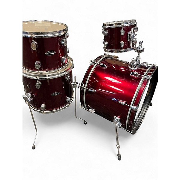 Used PDP by DW 4 Piece CX Series Wine Red Drum Kit