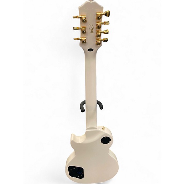Used Epiphone Matt Heafy Les Paul Custom 7 White Solid Body Electric Guitar