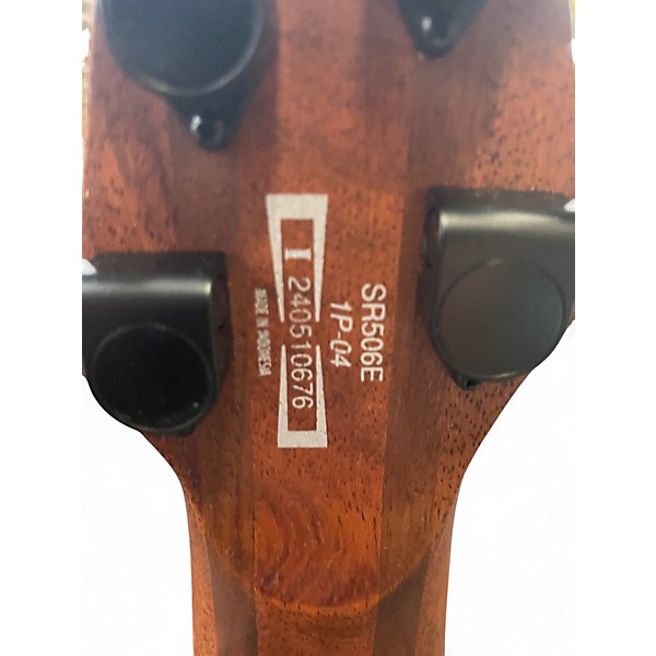 Used Ibanez SR506 6 String Natural Electric Bass Guitar
