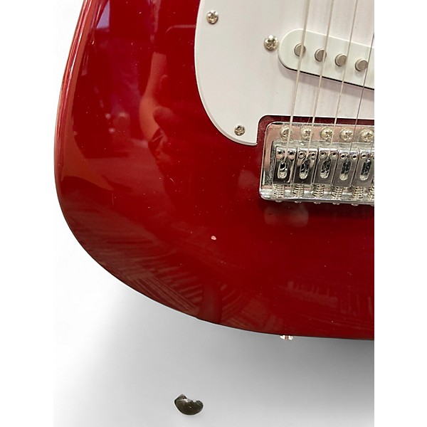 Used Squier Standard Stratocaster Candy Apple Red Solid Body Electric Guitar