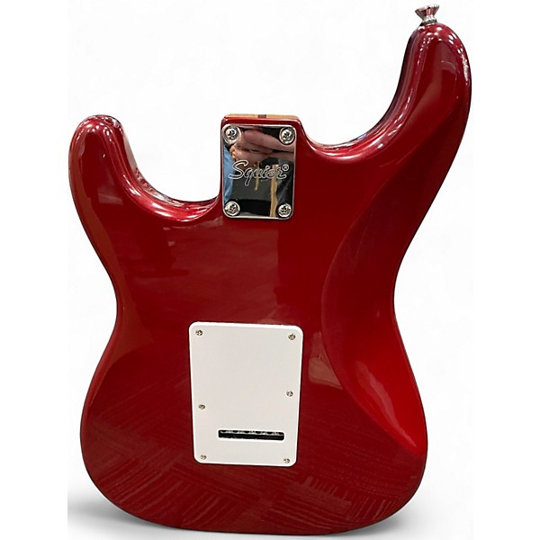 Used Squier Standard Stratocaster Candy Apple Red Solid Body Electric Guitar