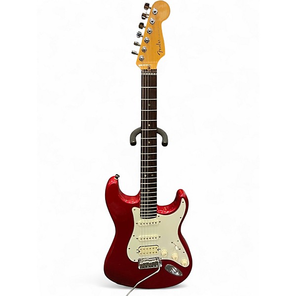 Used Fender American Deluxe Fat Stratocaster REFIN METALLIC RED Solid Body Electric Guitar
