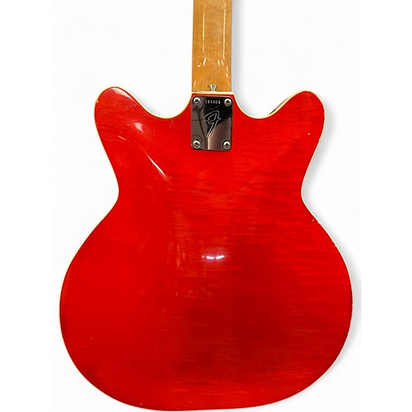 Vintage 1967 Fender Coronado Orange Hollow Body Electric Guitar