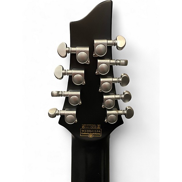 Used Schecter Guitar Research DAMIEN PLATINUM 9-STRING Black Solid Body Electric Guitar