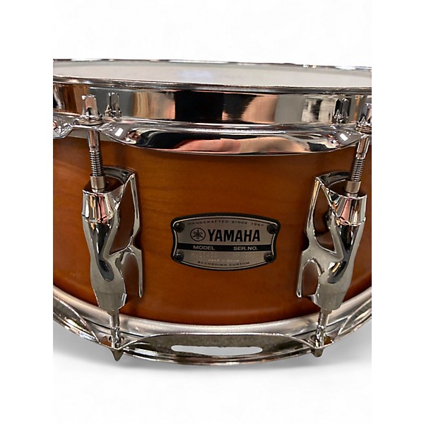 Used Yamaha 14X5.5 Recording Custom Birch Natural Drum