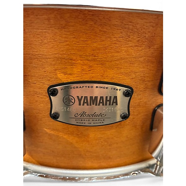 Used Yamaha 6X14 Absolute Hybrid Maple Natural Drum