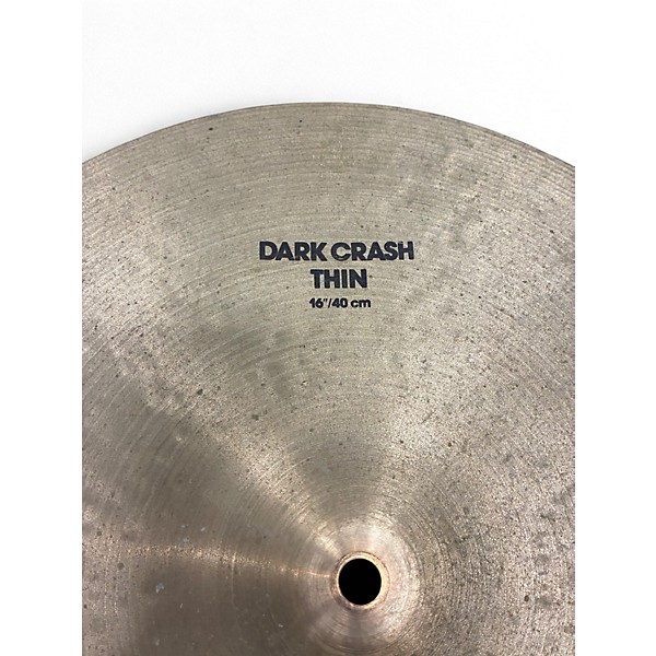 Used Zildjian 16in K Thin Dark Crash Cymbal