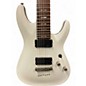 Used Schecter Guitar Research Demon 7 String White Solid Body Electric Guitar