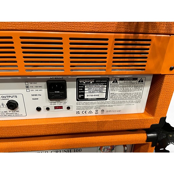 Used Orange Amplifiers super crush Solid State Guitar Amp Head