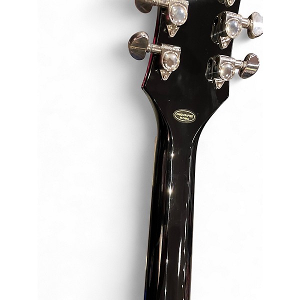 Used Epiphone Les Paul Custom Bats In Flight Dark Purple Burst Solid Body Electric Guitar