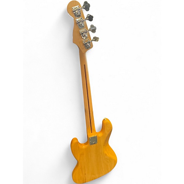 Used Fender Deluxe Jazz Bass NATURAL ASH Electric Bass Guitar