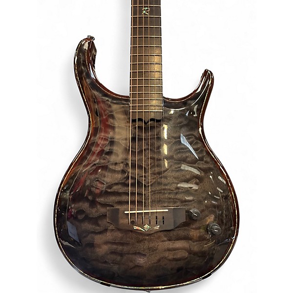 Used Michael Rowan Cimarron Small Body Trans Black Acoustic Electric Guitar