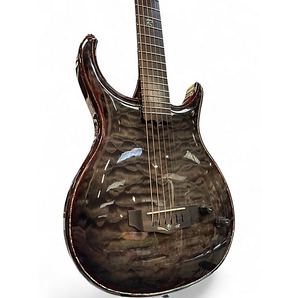 Used Michael Rowan Cimarron Small Body Trans Black Acoustic Electric Guitar