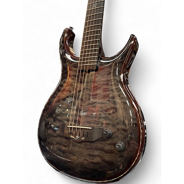 Used Michael Rowan Cimarron Small Body Trans Black Acoustic Electric Guitar