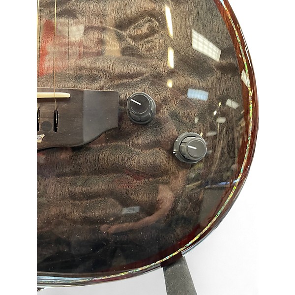 Used Michael Rowan Cimarron Small Body Trans Black Acoustic Electric Guitar