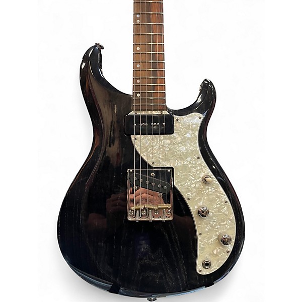 Used 2014 Roger Giffin Guitars TT Brazilian Rosewood Trans Black Solid Body Electric Guitar