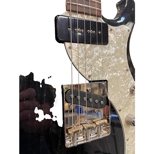 Used 2014 Roger Giffin Guitars TT Brazilian Rosewood Trans Black Solid Body Electric Guitar