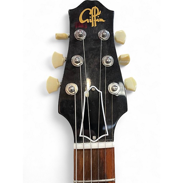 Used 2014 Roger Giffin Guitars TT Brazilian Rosewood Trans Black Solid Body Electric Guitar