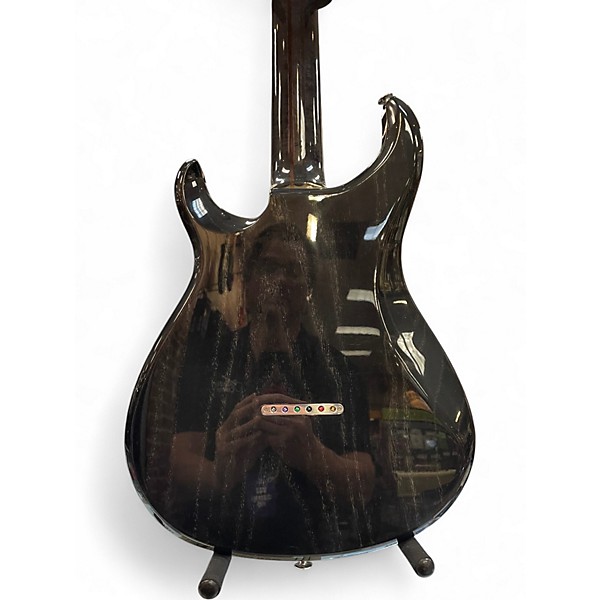 Used 2014 Roger Giffin Guitars TT Brazilian Rosewood Trans Black Solid Body Electric Guitar