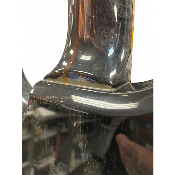 Used 2014 Roger Giffin Guitars TT Brazilian Rosewood Trans Black Solid Body Electric Guitar