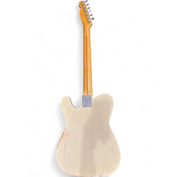 Used 2005 Fender 1959 Relic Esquire Aged White Blonde Solid Body Electric Guitar