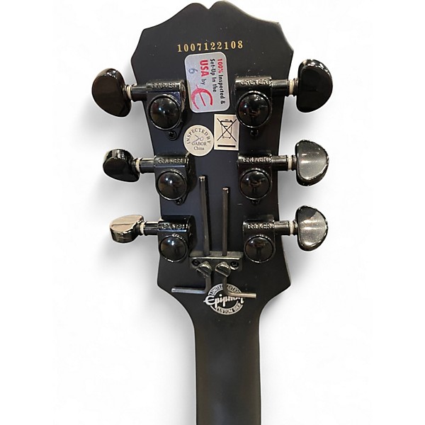 Used 2022 Epiphone Les Paul Nightfall Black Solid Body Electric Guitar