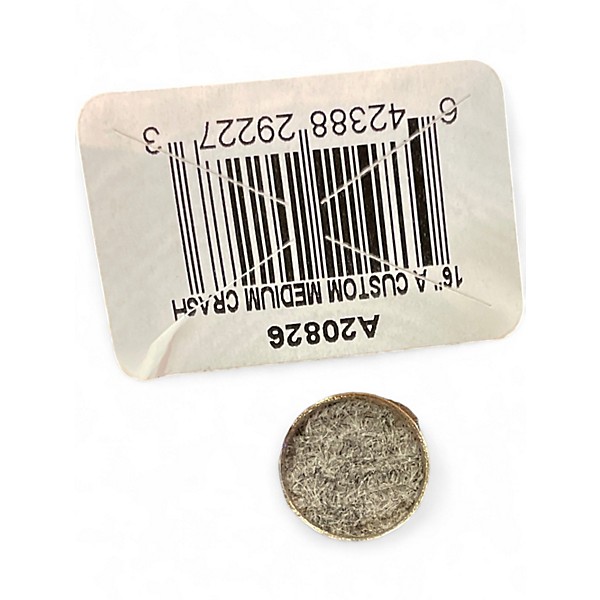 Used Zildjian 16in A Custom Medium Crash Cymbal