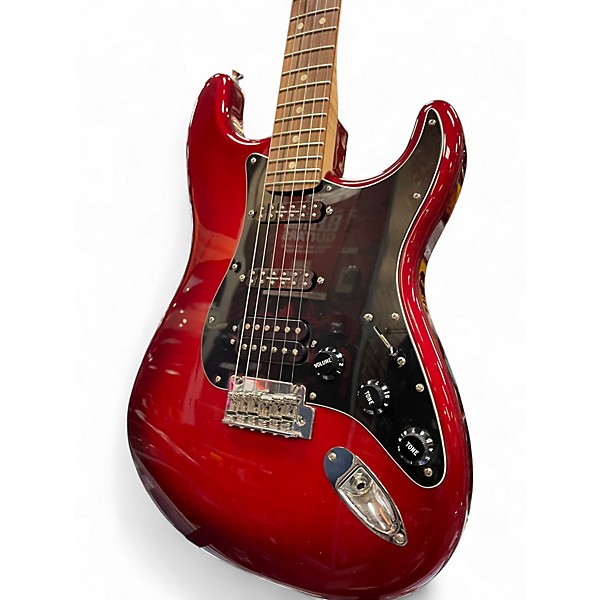 Used Fender II Stratocaster HSS Rosewood Fingerboard Limited Edition Candy Red Burst Solid Body Electric Guitar