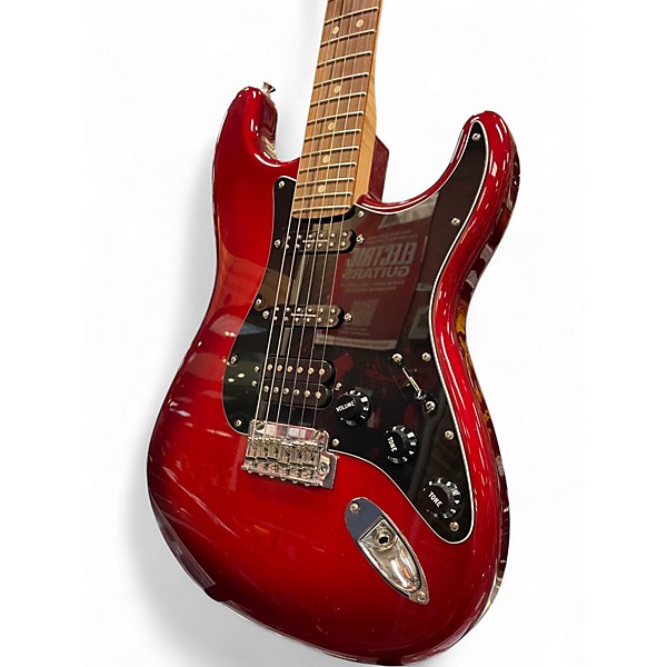 Used Fender II Stratocaster HSS Rosewood Fingerboard Limited Edition Candy Red Burst Solid Body Electric Guitar