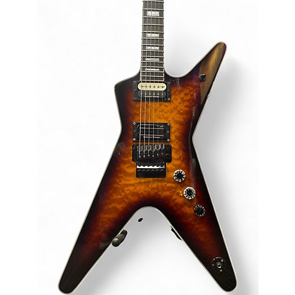 Used Dean ML SELECT FLOYD ROSE 2 Color Sunburst Solid Body Electric Guitar