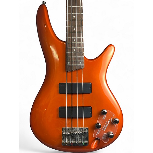 Used Ibanez SR300 Metallic Orange Electric Bass Guitar