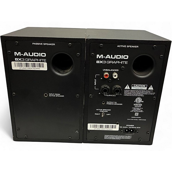 Used M-Audio BX3 Graphite Powered Monitor