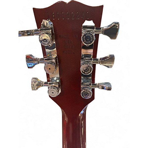 Used 2018 Gibson Les Paul Signature Player Plus Wine Red Solid Body Electric Guitar