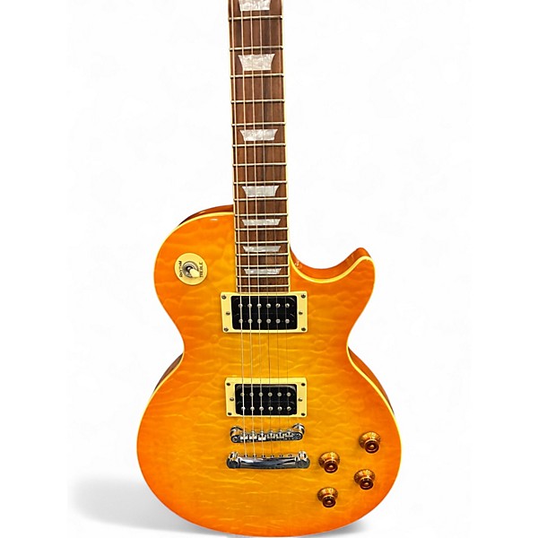 Used Epiphone Les Paul Classic Amber Solid Body Electric Guitar