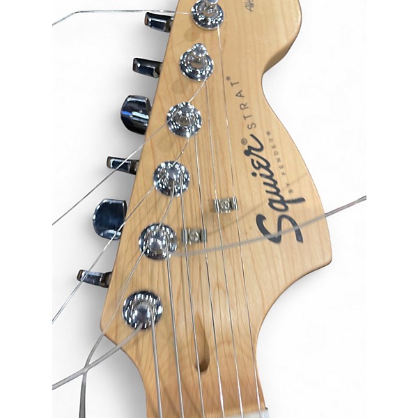 Used Squier Affinity Stratocaster Black Solid Body Electric Guitar