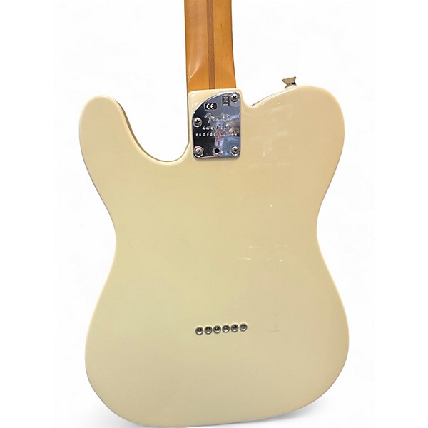 Used Fender American Professional Telecaster Olympic White Solid Body Electric Guitar