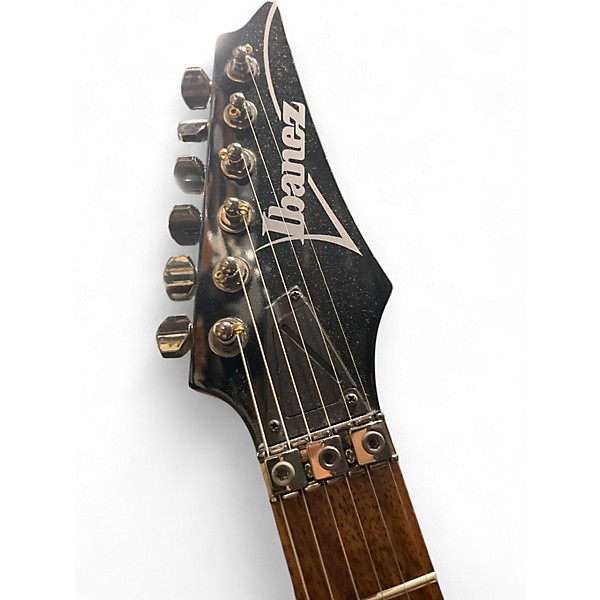 Used Ibanez S570AH Trans Black Solid Body Electric Guitar