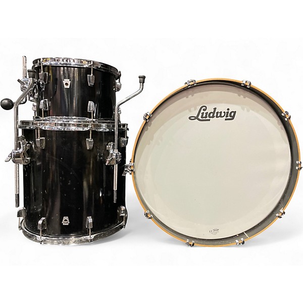 Used Ludwig 3 Piece NEUSONIC Black Drum Kit